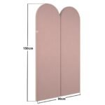 Cirrus Headboard Panels Single Pink Velvet - Image 4