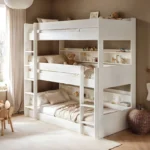 Clara Triple High Bunk Bed White