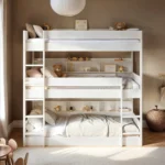 Clara Triple High Bunk Bed White
