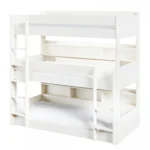 Clara Triple High Bunk Bed White