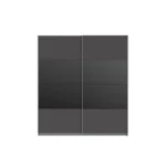 Clarisse Sliding Wardrobe Black and Grey