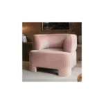 Cleo Pink Velvet Accent Chair