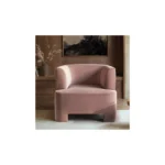 Cleo Pink Velvet Accent Chair