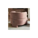 Cleo Pink Velvet Accent Chair