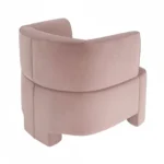 Cleo Pink Velvet Accent Chair