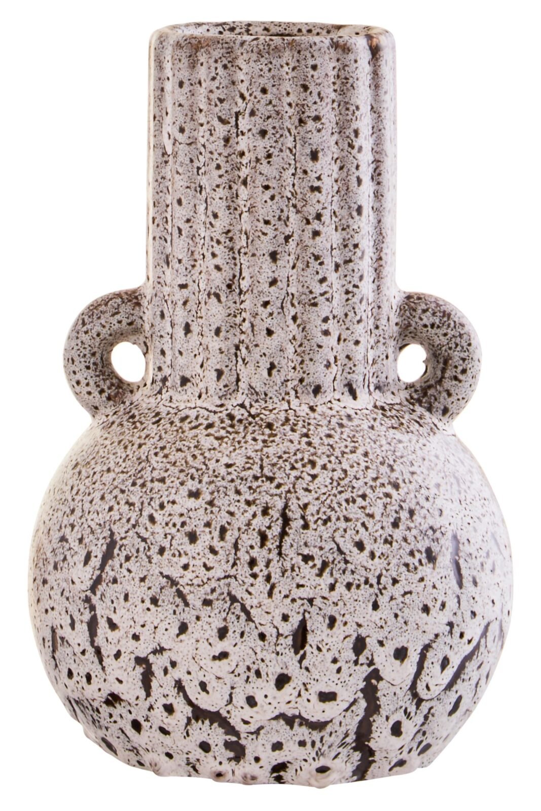 Coll Speckled Brown Stoneware Small Vase Coll Speckled Brown Stoneware Small Vase