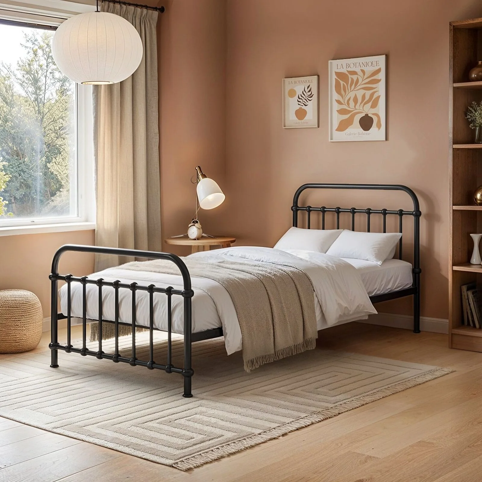 Compton Black Metal Bed Compton Black Metal Bed