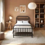 Compton Black Metal Bed