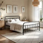 Compton Black Metal Bed