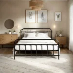 Compton Black Metal Bed
