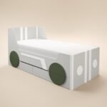 Cooper Single Car Bed with Drawers Grey - Image 4