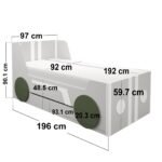 Cooper Single Car Bed with Drawers Grey - Image 7