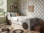 Cooper Single Car Bed with Drawers Grey - Image 9