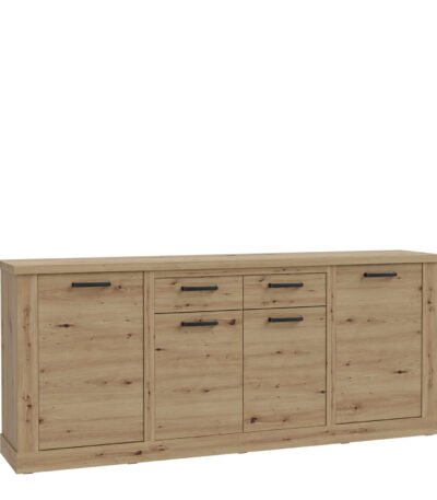 Corona 4 Door 2 Drawer Sideboard in Artisan Oak