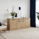 Corona 4 Door 2 Drawer Sideboard in Artisan Oak