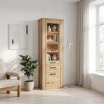 Corona Narrow Display Cabinet in Artisan Oak