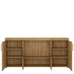 Cortina 4 Door Wide Glazed Sideboard in Grandson Oak