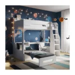 Cosmic Futon High Sleeper White - Black