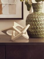 Cumbrae Cream Finish Square Knot Sculpture