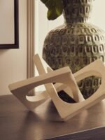 Cumbrae Cream Finish Square Knot Sculpture