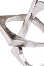 Cumbrae Silver Finish Square Knot Sculpture