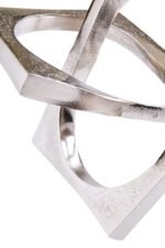 Cumbrae Silver Finish Square Knot Sculpture