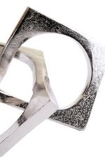 Cumbrae Silver Finish Square Knot Sculpture