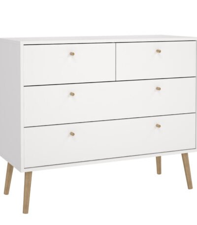 Cumbria Chest 2 + 2 Drawers White
