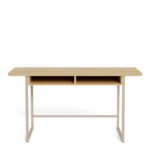 Darlington Console Table With 2 Open Shelves and Oak Top