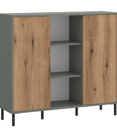 Darwin Sideboard 2 Door in Green/Oak