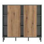 Darwin Sideboard 2 Door in Green/Oak