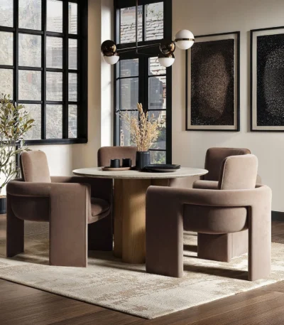 Deko Dining Table with Dakota Chairs Set of 4
