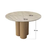 Deko Dining Table with Dakota Chairs Set of 4