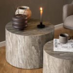 Dice Round Coffee Table Set