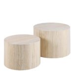Dice Round Coffee Table Set