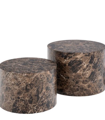 Dice Round Coffee Table Set of 2