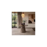 Ebony 4-6 Seater Extendable Dining Set with Elise Chairs Beige