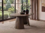 Ebony 4-6 Seater Extendable Dining Table with Upholstered Chairs