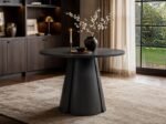 Ebony Black Extendable Dining Table with Elise Chairs - Image 5