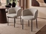 Ebony Black Extendable Dining Table with Elise Chairs - Image 7