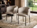 Ebony Black Extendable Dining Table with Elise Chairs - Image 8
