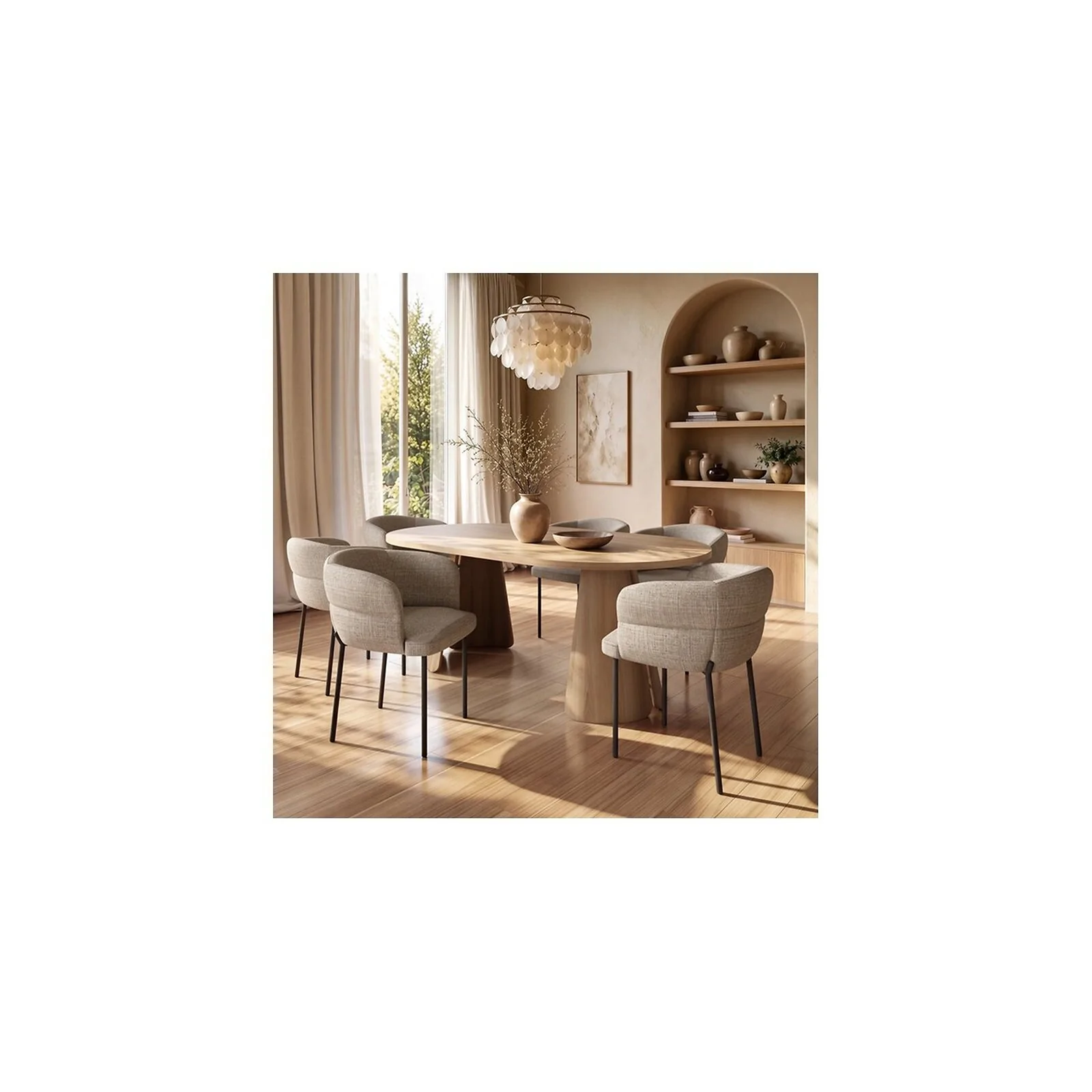 Ebony & Elise Extendable Dining Set with Curved Back Chairs Ebony & Elise Extendable Dining Set with Curved Back Chairs