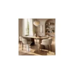 Ebony & Elise Extendable Dining Set with Curved Back Chairs