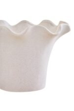 Eday Cream Scalloped Edge Small Vase