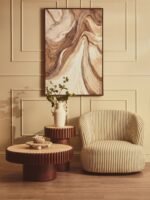 Eday White Small Vase with Abstract Handles