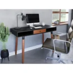 Edelweiss Desk Walnut and Black