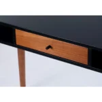 Edelweiss Desk Walnut and Black
