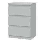 Edmore 3 Drawer Bedside Chest