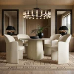 Elin & Estella Round Dining Table with 4 Chairs