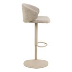 Ella Swivel Beige Bar Stool Set of 2